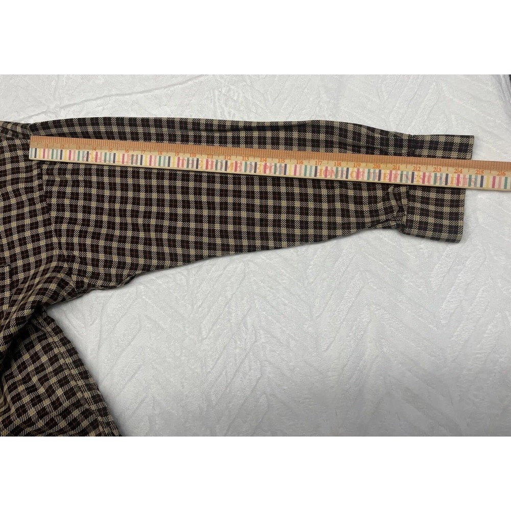 Burberry Mens Button Up Shirt Multicolor Plaid Cotton Long Sleeves USA Large - Picture 9 of 12